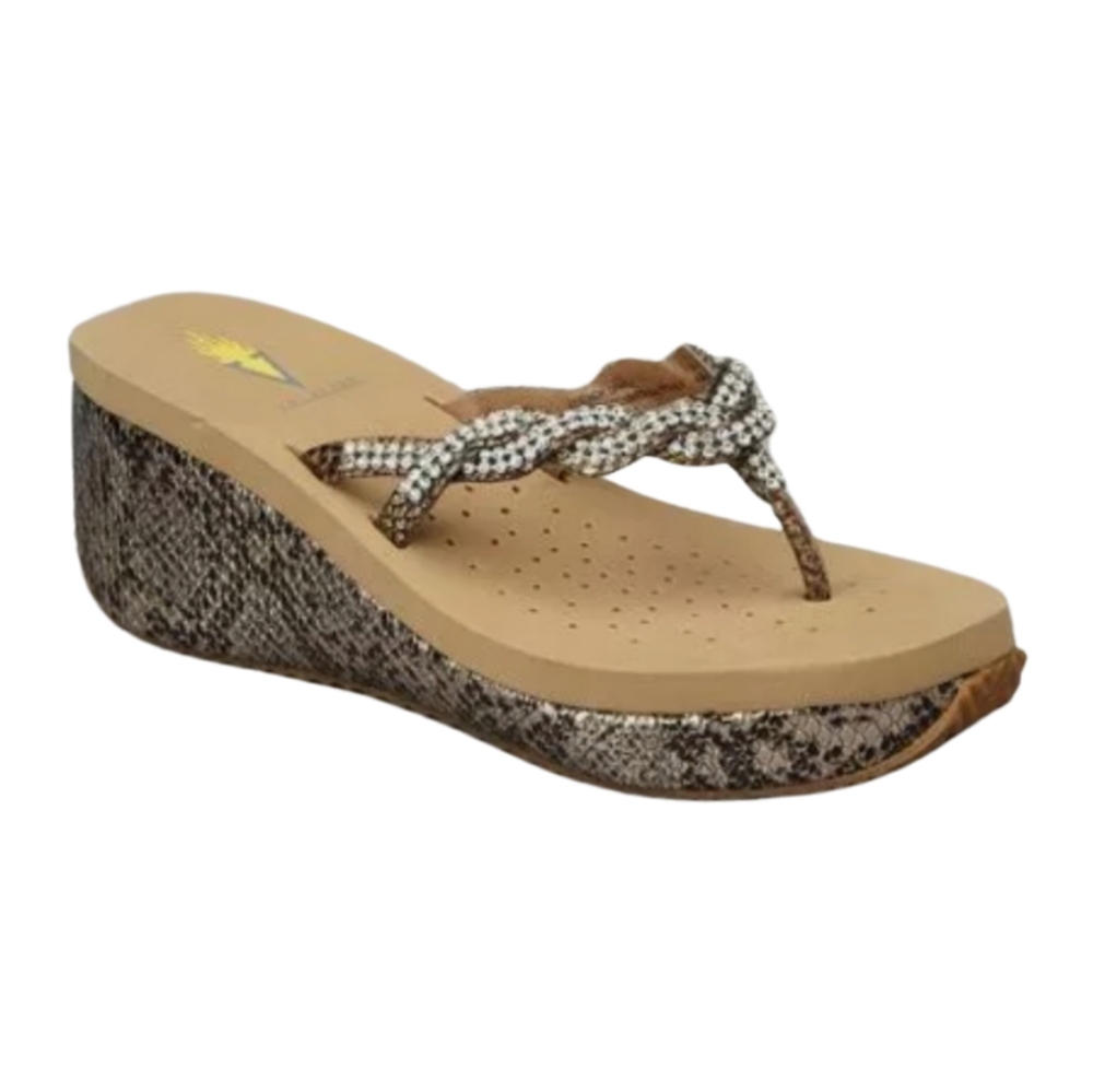 Volatile Women's size 11 Avery Bronze Platform Sandals
